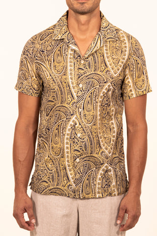 2371 Paisley Camp collar S/SL Shirt