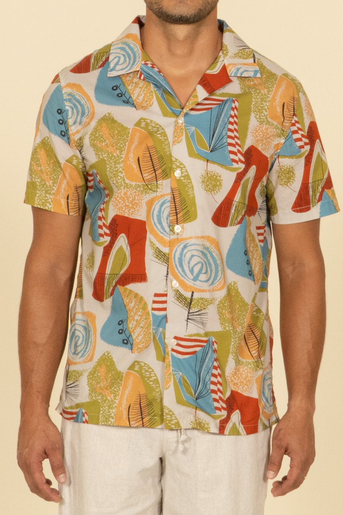 2312 Omar Camp Collar S/SL Shirt  100% Cotton