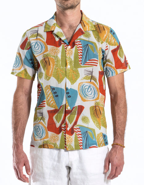 2312 Omar Camp Collar S/SL Shirt  100% Cotton